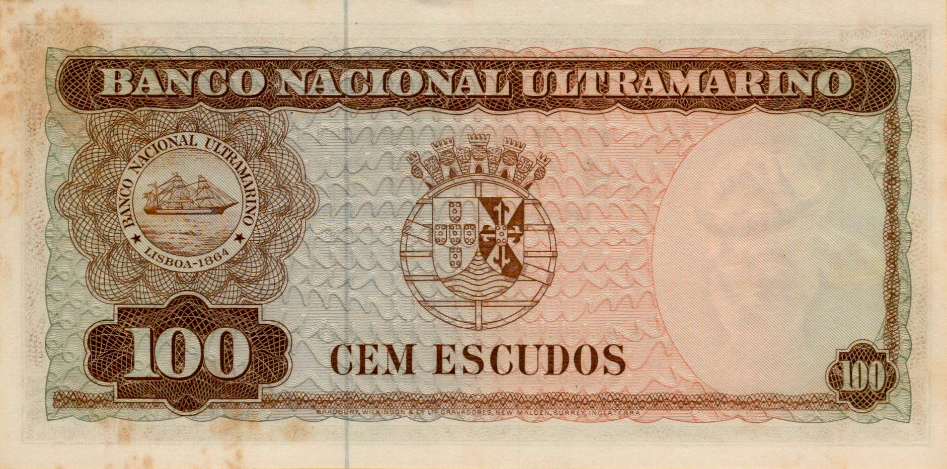 Timor 100 1963 aUNC P-28/a4